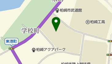 柏崎市立第一中学校の地図画像