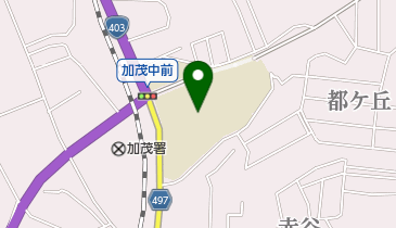 加茂市立加茂中学校の地図画像