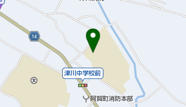 阿賀町立阿賀津川中学校の地図画像
