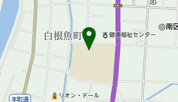 新潟市立白根小学校の地図画像