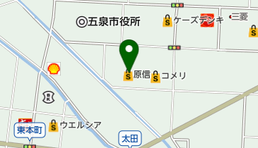 原信五泉店の地図画像