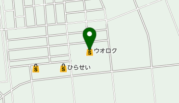 ウオロク東新町店の地図画像