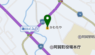 スーパーかわちや津川店の地図画像