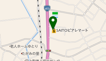 SAITOピアレマート田上店の地図画像