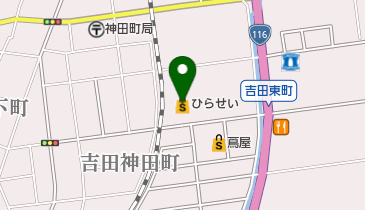 ひらせいホームセンター吉田店の地図画像