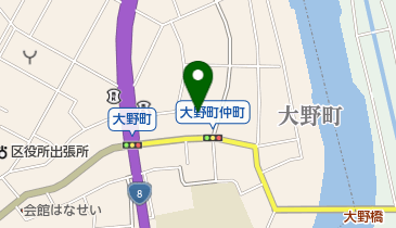 ココカラファイン大野店の地図画像