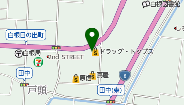 ドラッグ・トップス白根店の地図画像