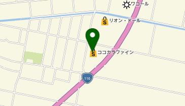 ココカラファイン西川店の地図画像