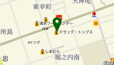 ドラッグ・トップスとやの店の地図画像