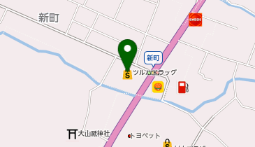 ツルハドラッグ村上新町店の地図画像