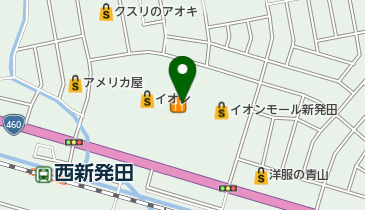 イオンモール新発田の地図画像