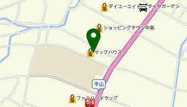 マックハウス中条SC店の地図画像