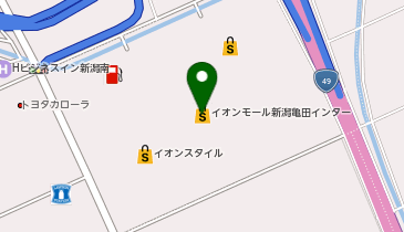 メガスポーツ新潟亀田インター店の地図画像