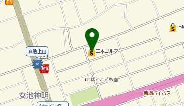 二木ゴルフ新潟店の地図画像