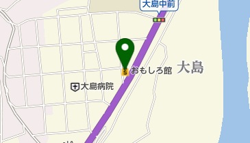 おもしろ館の地図画像