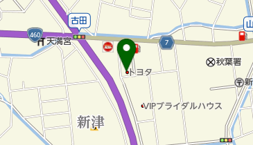 新潟トヨタ自動車新津店の地図画像