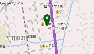 ネッツトヨタ新潟吉田店の地図画像