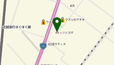 ネッツトヨタ越後魚沼店の地図画像