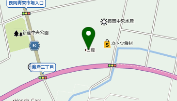 新潟日産長岡新産店の地図画像