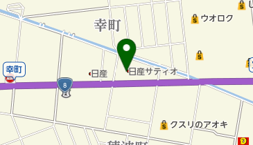 日産サティオ新潟西柏崎店の地図画像