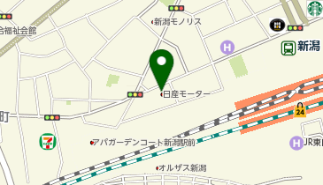 新潟日産モーター法人営業課の地図画像