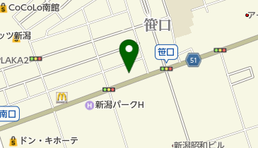 Honda Cars新潟中央笹口店の地図画像