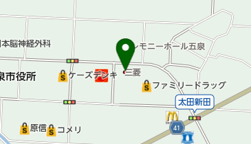 五泉三菱自動車販売五泉店の地図画像