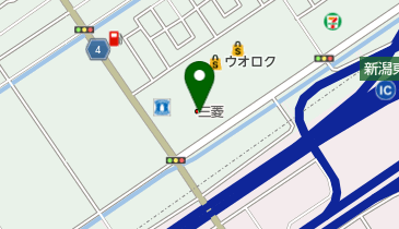 東日本三菱自動車販売新潟東店の地図画像