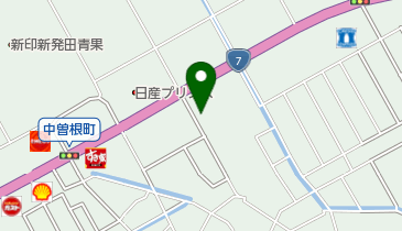 マツダオートザム新発田の地図画像