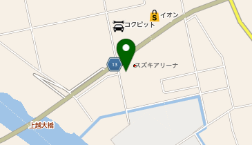 スズキ自販新潟スズキアリーナ上越中央の地図画像