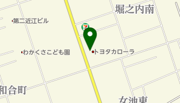 トヨタカローラ新潟新潟桜木店の地図画像