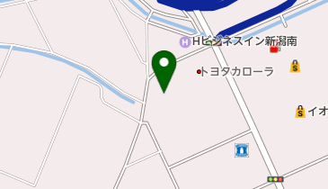トヨタカローラ新潟カーロッツ新潟の地図画像