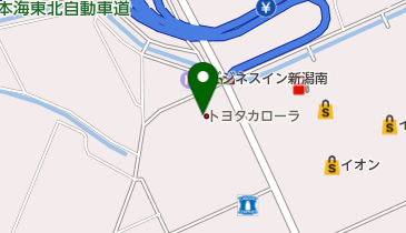 トヨタカローラ新潟新潟亀田インター店の地図画像