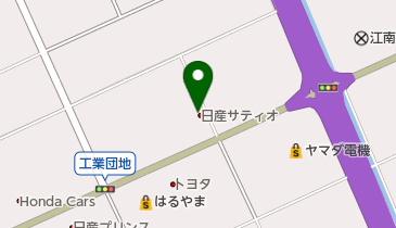 日産サティオ新潟鵜ノ子インター店の地図画像