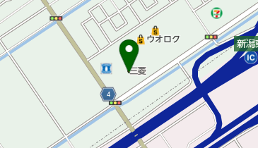 東日本三菱自動車販売UCAR新潟東の地図画像