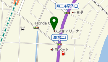 スズキ新潟販売スズキアリーナ三条の地図画像