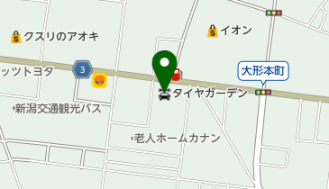 タイヤガーデンイーストの地図画像