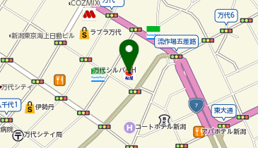 ニッポンレンタカー新潟万代営業所の地図画像