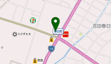 マクドナルド116吉田店の地図画像