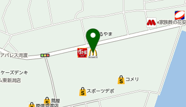 マクドナルド河渡コメリ店の地図画像
