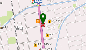 すき家116号吉田店の地図画像