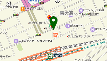 餃子の王将新潟駅前店の地図画像
