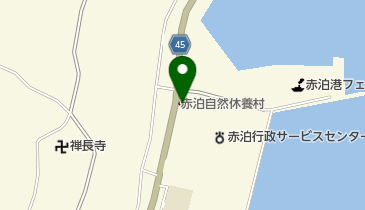 赤泊自然休養村の地図画像