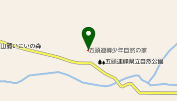 五頭連峰少年自然の家の地図画像