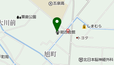 五泉市総合会館の地図画像