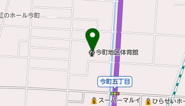 今町地区体育館の地図画像