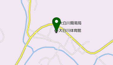 大白川体育館の地図画像