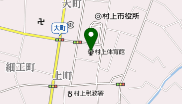 村上体育館の地図画像