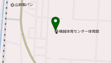 新潟市横越体育センター体育館の地図画像