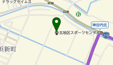 新潟市北地区スポーツセンターの地図画像